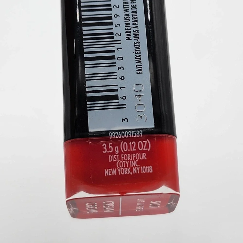 Covergirl Exhibitionist Cream Lipstick 500 Lit a Fire .12 Oz New Factory Sealed